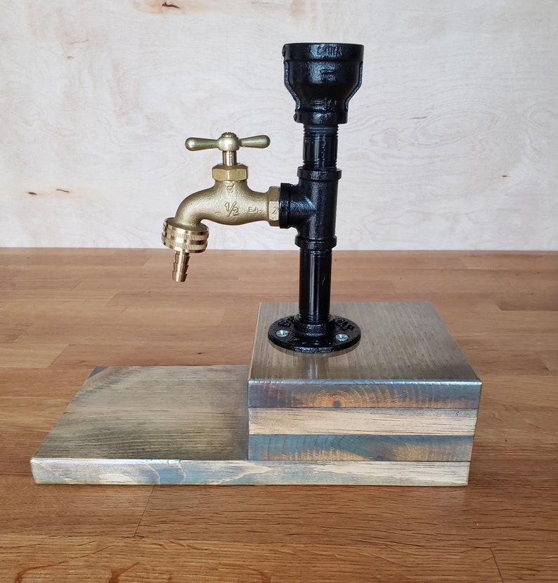 Liquor Dispenser Single Bottle Man Cave Industrial Decor Etsy