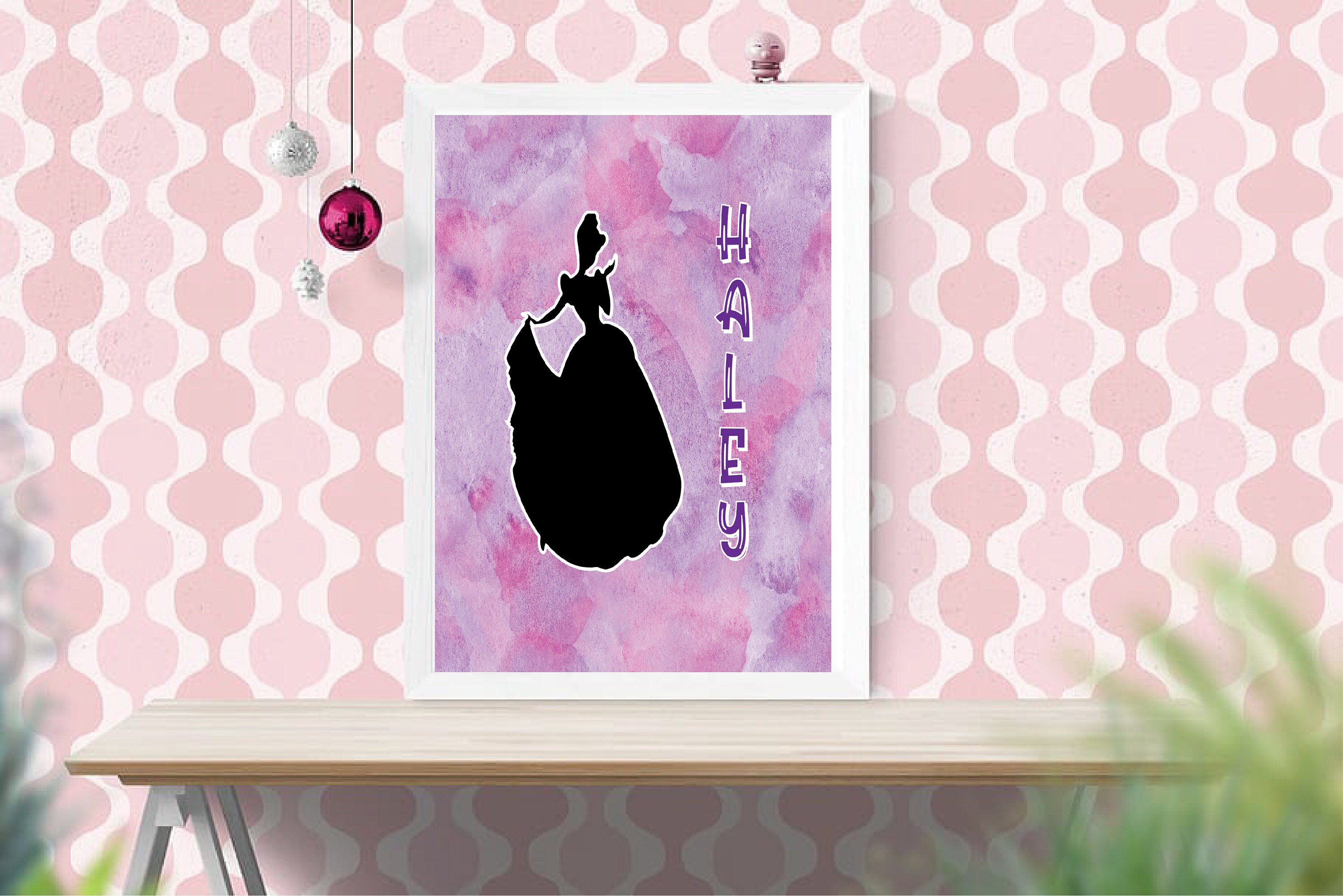 Personalized Wall Decor Wall Decor With Name and Princess Etsy