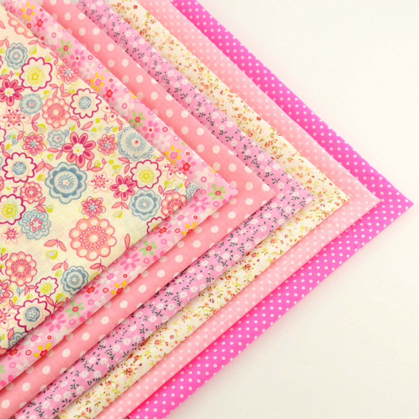 Fat Quarters Quilting Fabric 7 Bundles for Patchwork sewing | Etsy