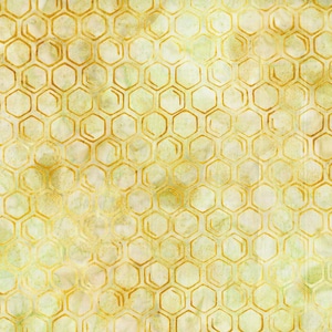 May include: A repeating pattern of golden yellow honeycomb cells on a textured background. The design has a watercolor effect with subtle green and yellow hues, creating a natural, organic aesthetic. The hexagonal shapes are outlined in a darker gold.