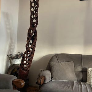 Organic wooden lamp