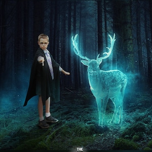 Zauberer Digitaler Hintergrund, Digitaler Hintergrund, für Composite Photoshop, Zauberschule Thema.