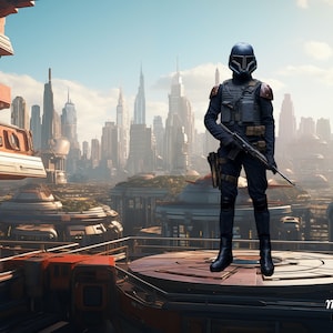 Sci-Fi, Wars Digital Background, Digital Backdrop, for Composite Photoshop, Overlay, Cosplay, Futuristic, Planet, Sci-Fi City, Star theme.