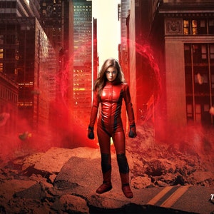 Superhero Digital Background, Digital Backdrop, for Composite Photoshop, Overlay, Cosplay, City, Witch, Power, Superhero theme.