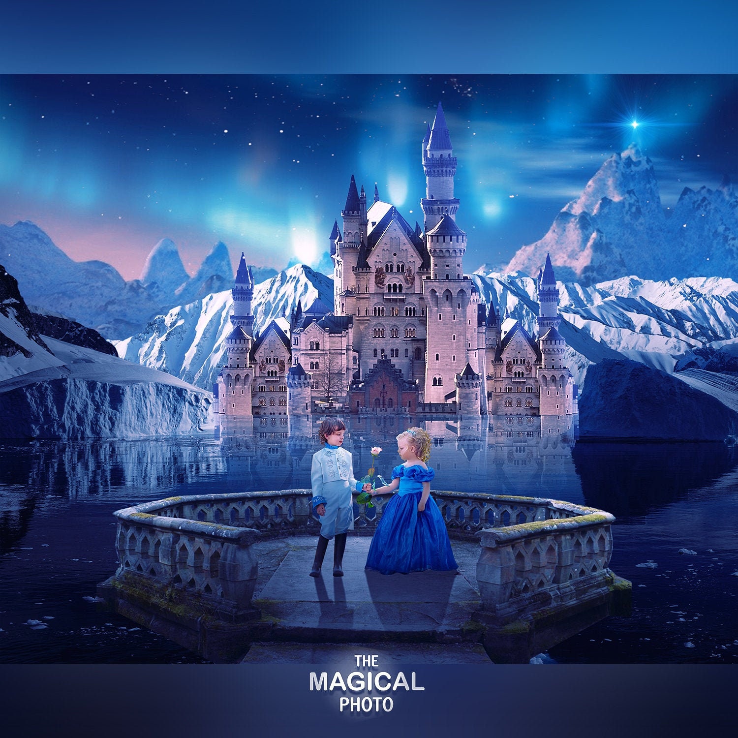 Frozen Castle Digital Background Digital Backdrop for - Etsy