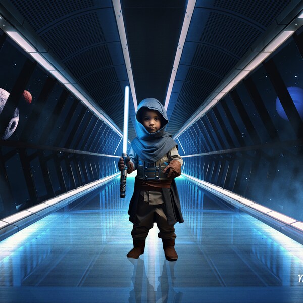 Sci-Fi Wars Digital Backdrop, Galaxy Tunnel (JPEG)