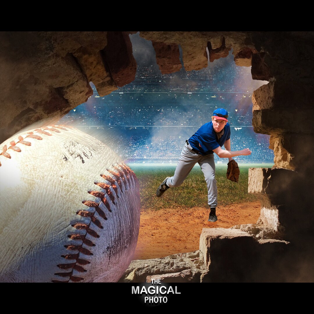 Baseball Digital Background, Digital Backdrop, Photography, for