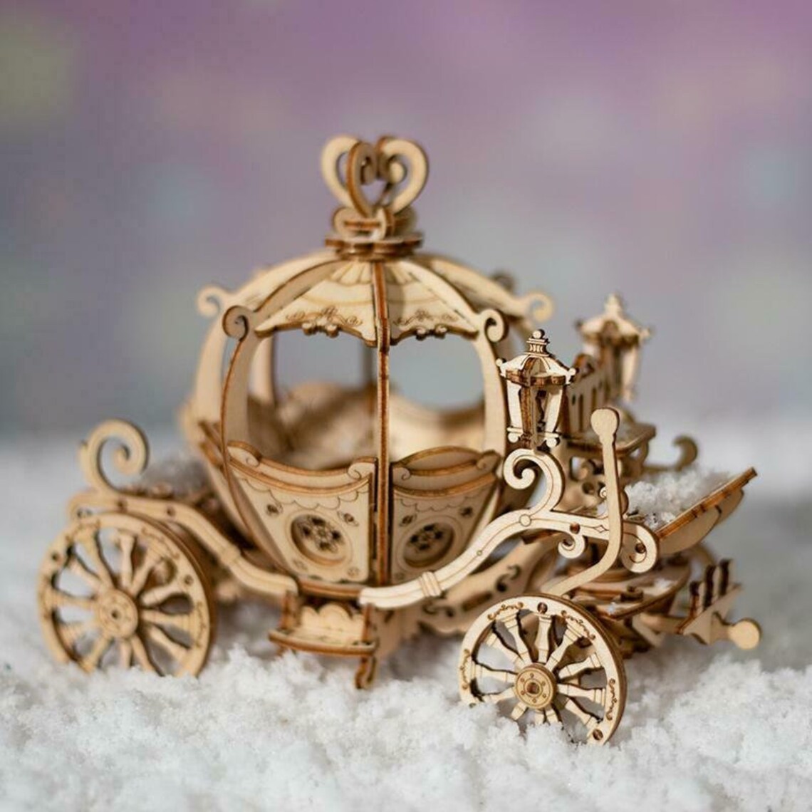 Cinderella Carriage 3D Wooden Model Kit Princess Pumpkin