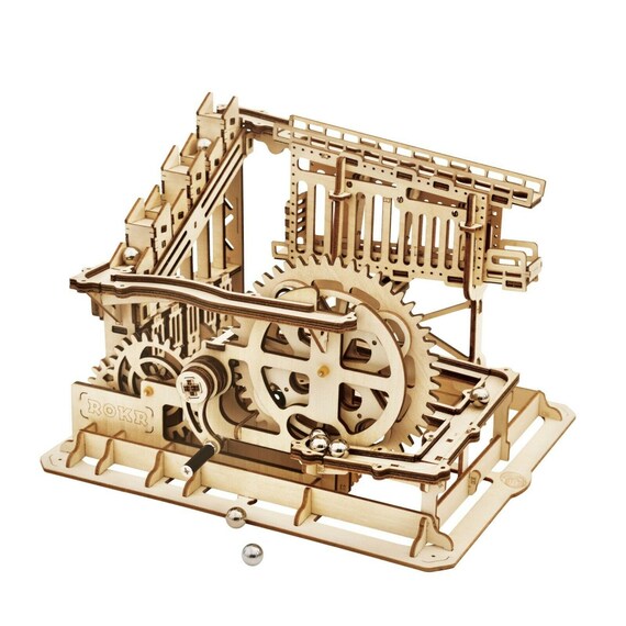 Marble Run Machine Squad Lasercut wooden model kit Genuine Etsy