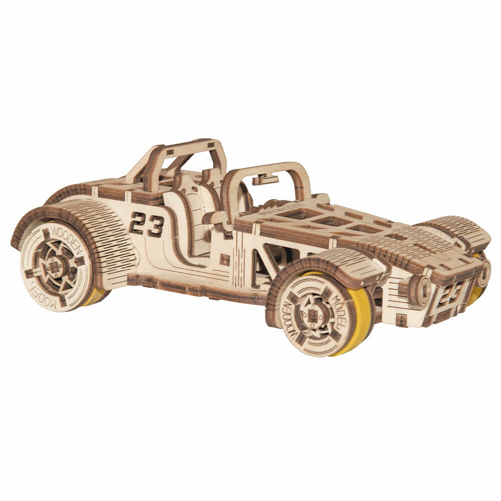 Roadster Sports Car Working Wooden Model Toy Kit Banda Etsy