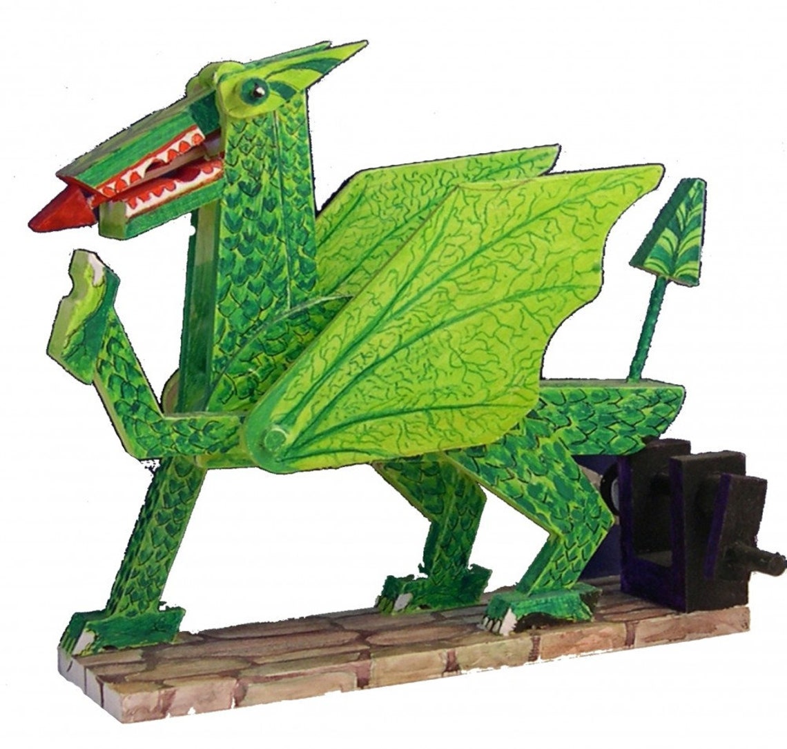 Dragon Natural Wood Working Model Kit With Opening Jaws Etsy UK