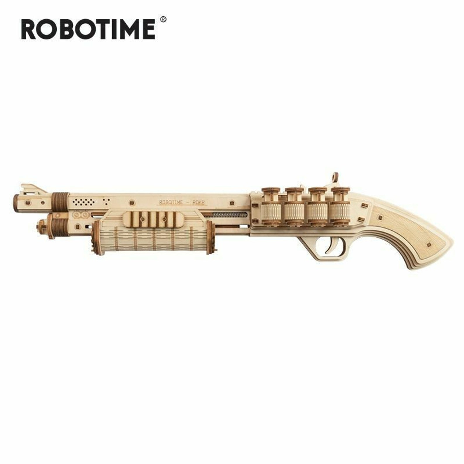 Shotgun Rubber Band Toy Gun Wooden Model Kit Terminator M870 Etsy