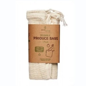 Set of 3 Organic Produce Bags and Bread Bag