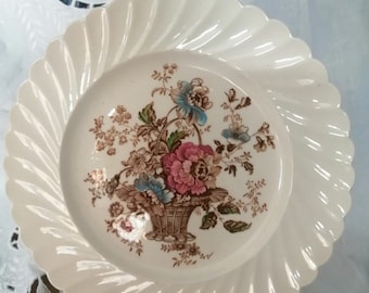 Royal Staffordshire Chelsea Rose by Clarice Cliff side plate