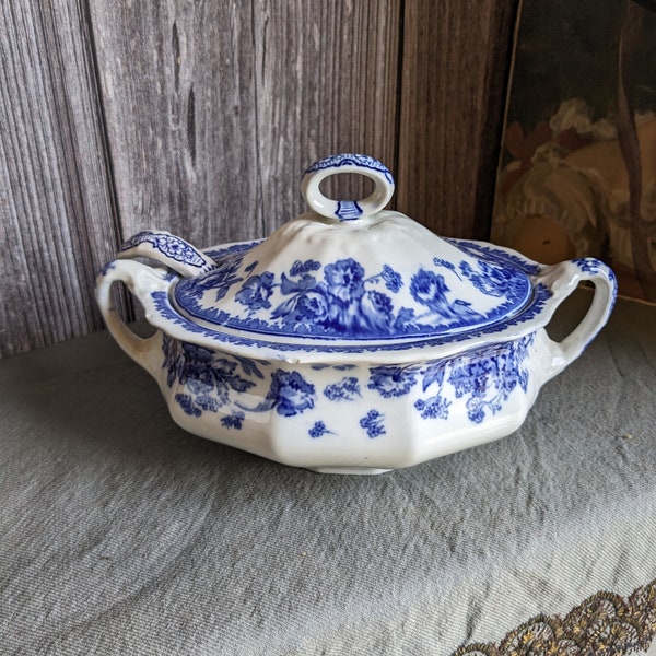 Antique Royal Doulton soup tureen with ladle 'Raby'