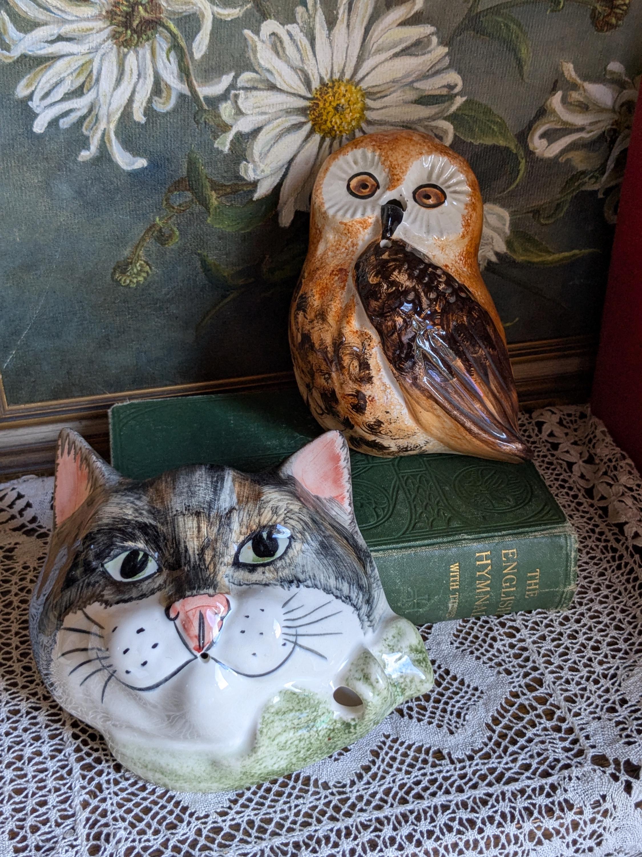 猫の置き物３点セット フィリップ・ローレストン作 英国BABBACOMBE窯 a_19386463.jpg