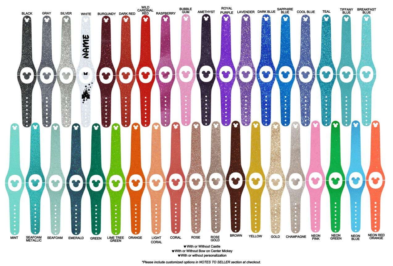 Ultra Glitter Vinyl MB2 Decal, magic band decal, personalize