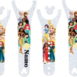 Famous Princesses MB2 Decal, princess, vinyl decal, magic band decal