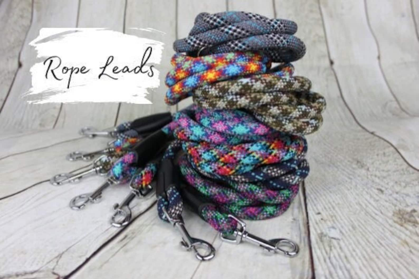 Rope Leash VARIOUS PATTERNS With a Hardware Finish of Your - Etsy UK