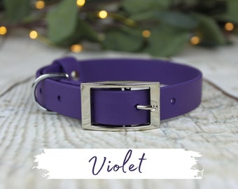 Biothane Waterproof Collar in Violet