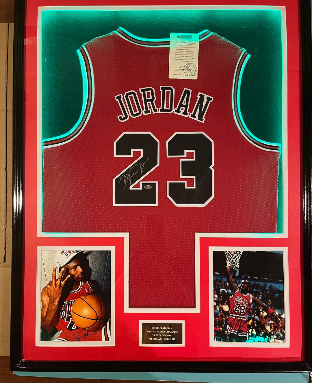 Signed Michael Jordan Jersey With COA Beautifully Displayed Etsy UK
