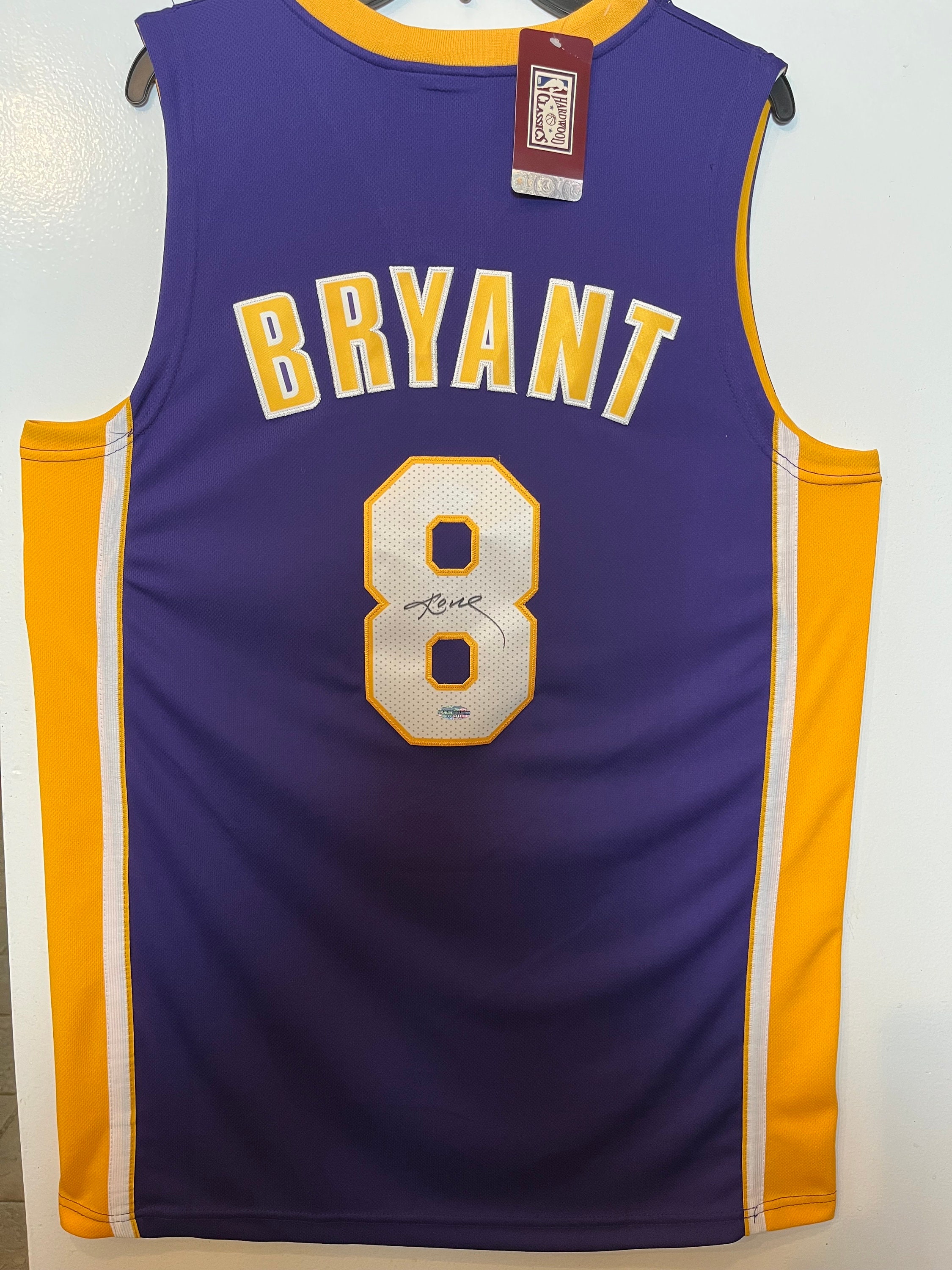 Autographed Los Angeles Lakers Kobe Bryant Throwback Light Blue