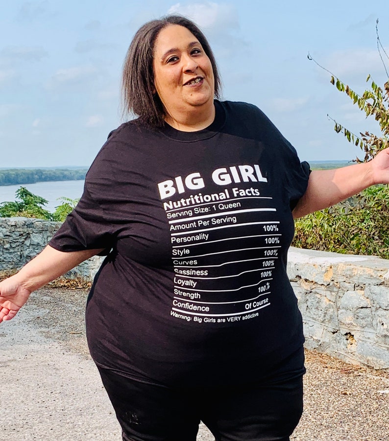 BBW Big Girl TShirt Big Girl Nutrition Facts Etsy