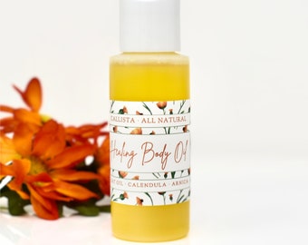 Calendula Infused Body Oil | Soothing | Dry Skin | All Natural | Moisturizing | Calming Oat Oil