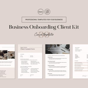 Client Onboarding Kit Canva Template | Business Welcome Guide | Editable Canva Bundle