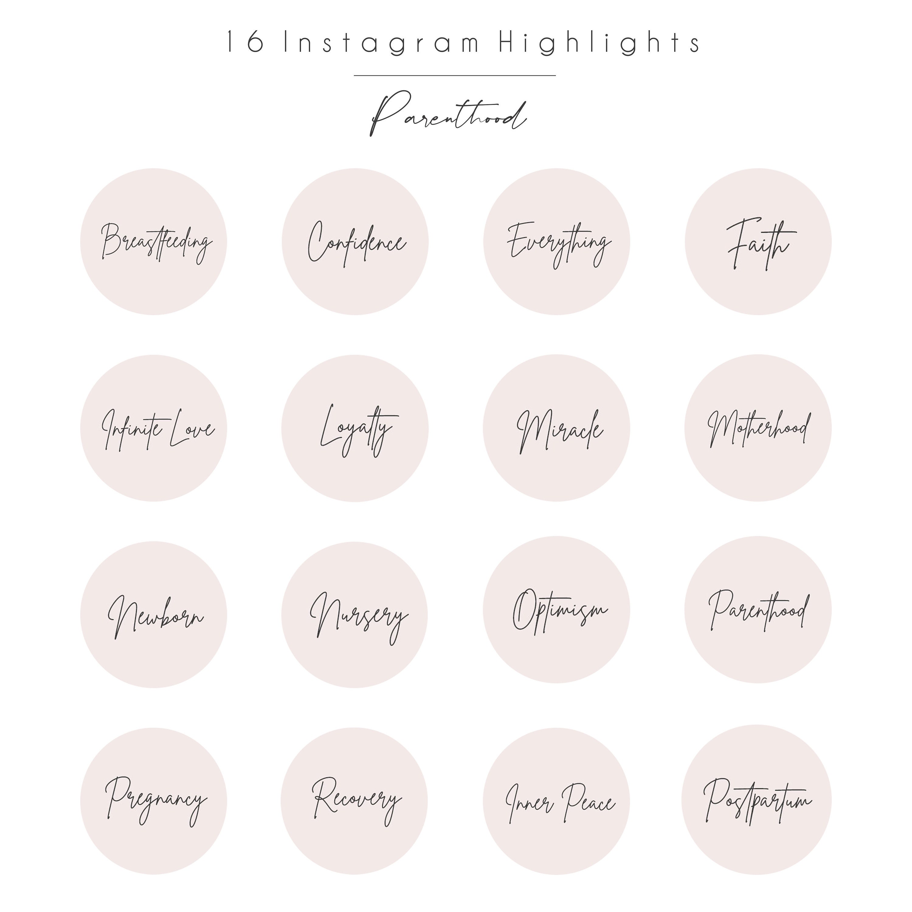Instagram Highlight Icons 32 Minimalist Aesthetic and Text - Etsy