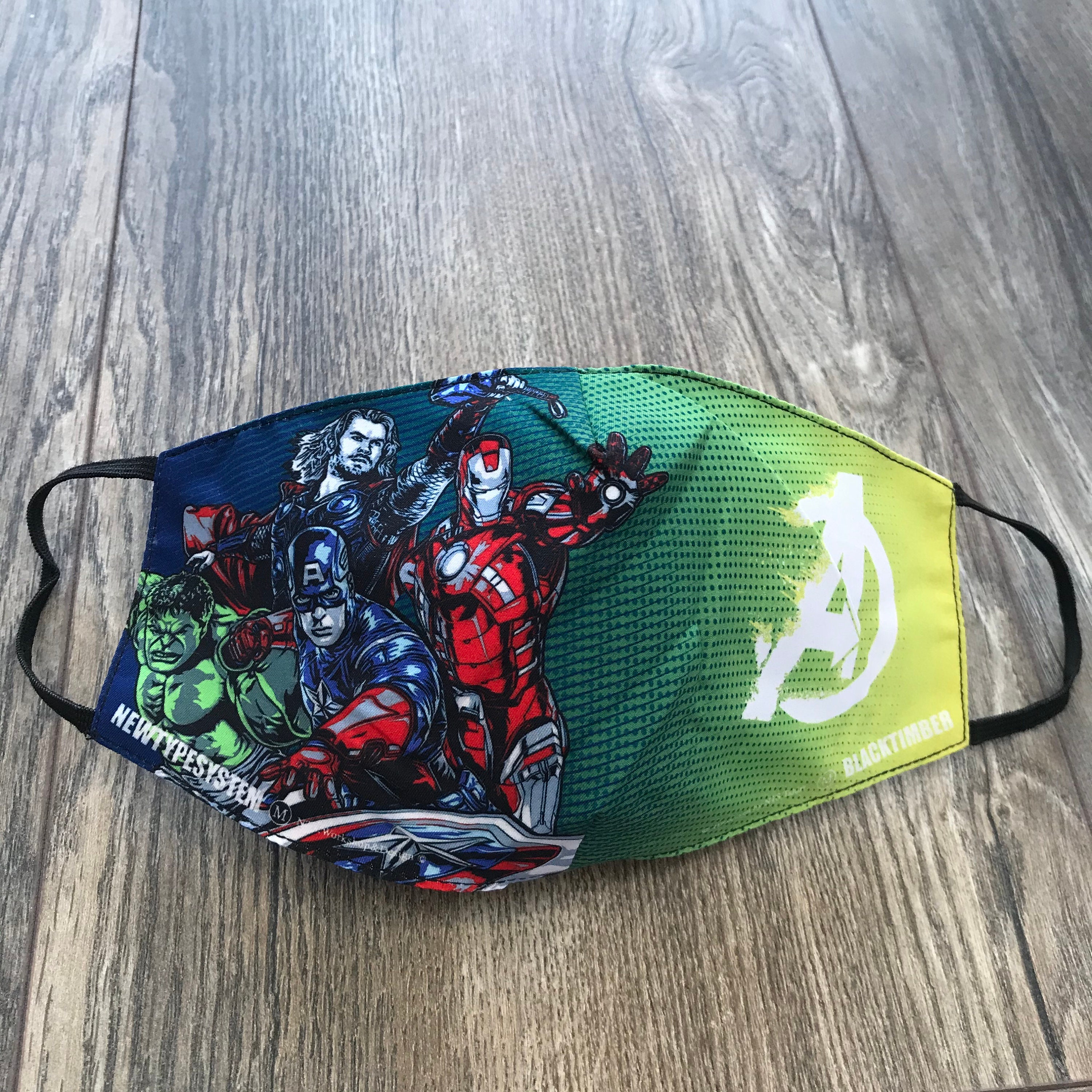 Marvel Comic face mask Superheroes face mask Avengers face Etsy