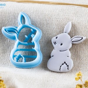 Bunny Rabbit Polymer Clay Cutter I Texturio Clay Cutters for Polymer ...