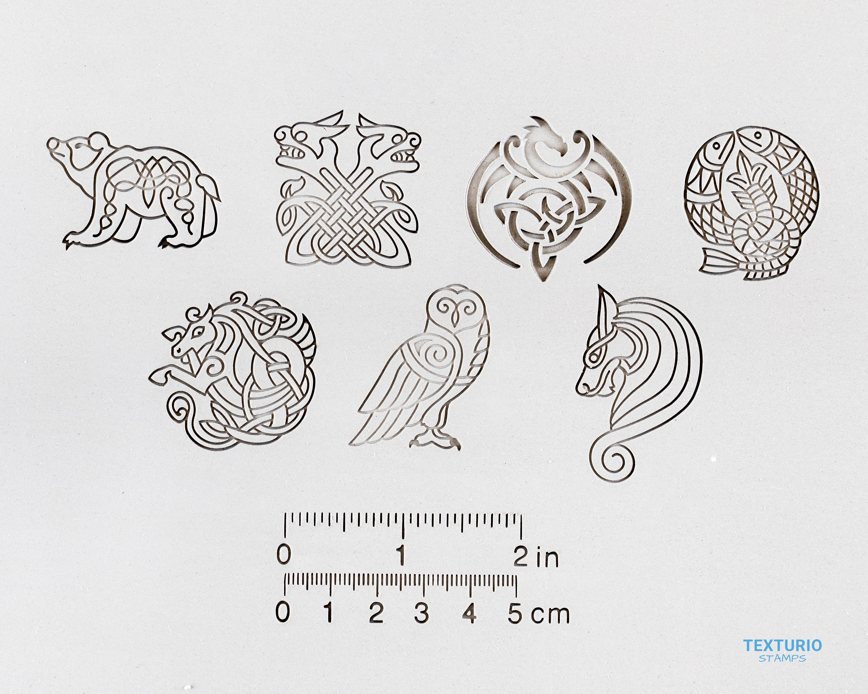 Celtic Animals Stamp Set I Polymer Clay Stamp I Pottery Stamp I Polymer  Clay Tools I Clay Stamps for Pottery Tools I Texturio Clay Embossing -   Norway