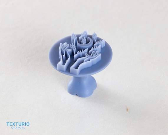 Boho Polymer Clay Stamp I Pottery Stamp I Polymer Clay Tools I Clay Stamps  for Pottery Tools I Texturio Clay Embossing Stamp 