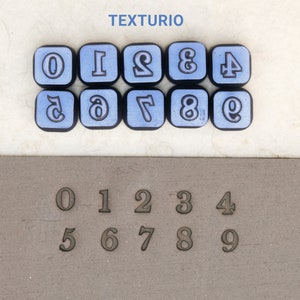 Timbri in ceramica Texturio, Strumenti in argilla polimerica, Timbro sapone, Strumenti in ceramica per scolpire in argilla, Timbri a trama in argilla, Set di francobolli libre da 6 mm