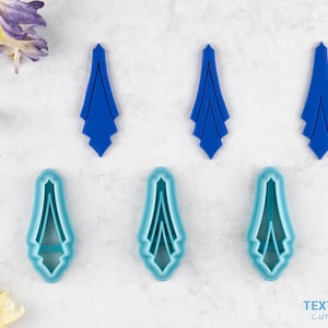 Art Deco shape polymer clay cutter I Texturio clay cutters for polymer clay I Cutter for clay cutter set I Polymer clay tool I Diy jewelry
