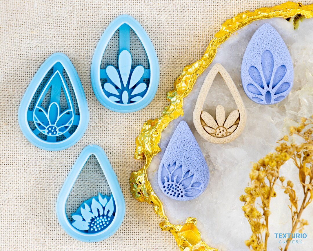 Daisy Thread Cutter Daisy Cutter I Teardrop Cutter I Polymer Clay Cutter I Texturio Clay ...