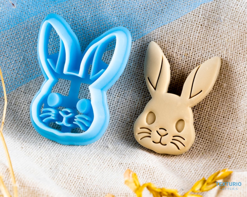 Bunny Rabbit Polymer Clay Cutter I Texturio Clay Cutters for - Etsy