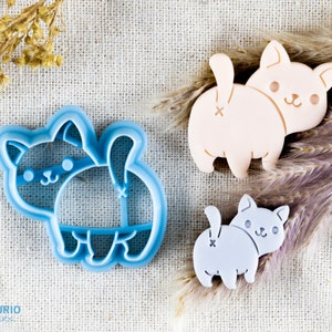 Cute Cat polymer clay cutter I Texturio clay cutters for polymer clay I Cutters for clay I Clay earring cutters I Polymer clay tools
