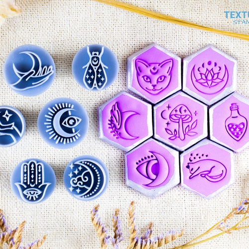 Texturio Stamps for Pottery Pottery Stamps Polymer Clay Etsy