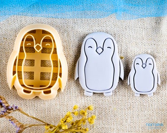 Penguin clay cutter I Polymer clay cutters for polymer clay I Texturio Clay earring cutters for clay cutter set I Polymer clay tools