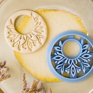 Mandala Hoop Earring Polymer Clay Cutter I Texturio Clay Earring Cutter I Polymer Clay Tools I Craft Cutter I Polymer Clay Mold