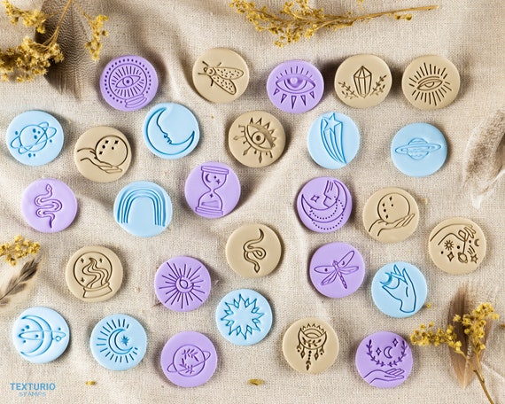 Boho Polymer Clay Stamp I Pottery Stamp I Polymer Clay Tools I