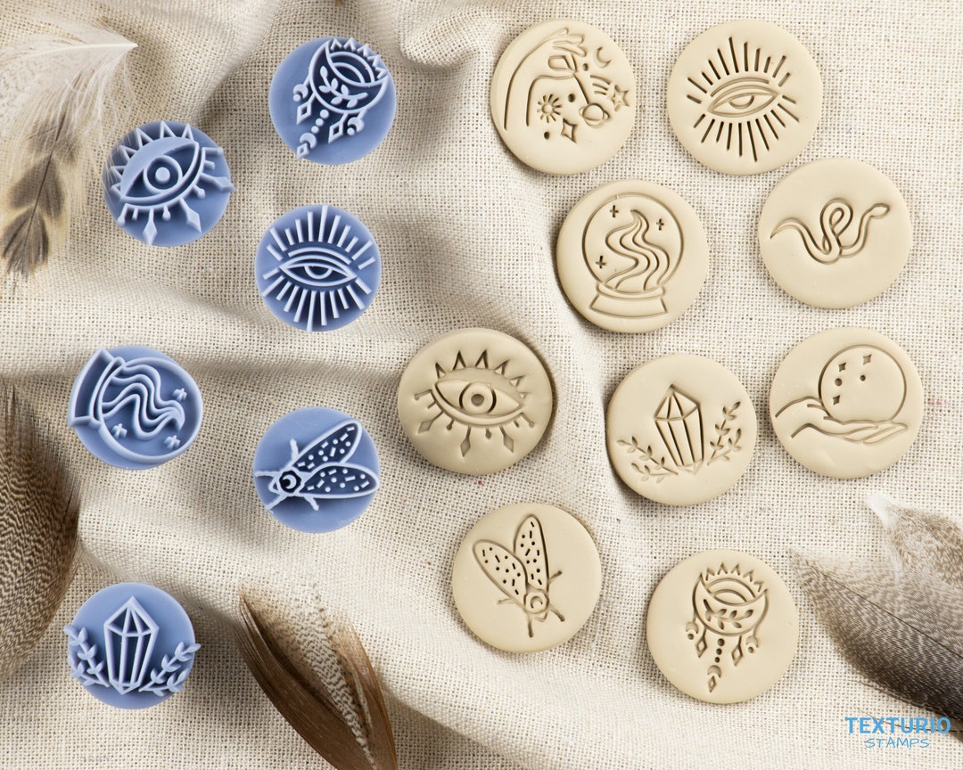 Custom Pottery Stamps for Clay, Personalized Acrylic Pottery Tool Kit,  Custom Ceramic Clay Polymer Stamp Tools Creat Unique Imprints in Clay  Pottery