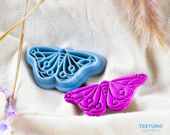 Boho Moth Polymer Clay Ausstecher I Texturio Clay Ausstecher für Fimo I Clay Ohrring Ausstecher I Polymer Clay Werkzeuge