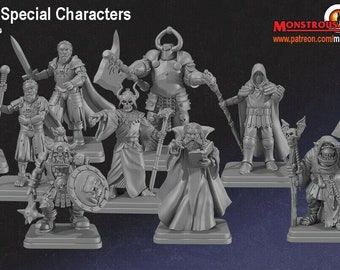 Special Characters X12 HeroQuest Balur, Mentor, Witch Lord, Chaos Sorcerer, Gark -NO BASES-