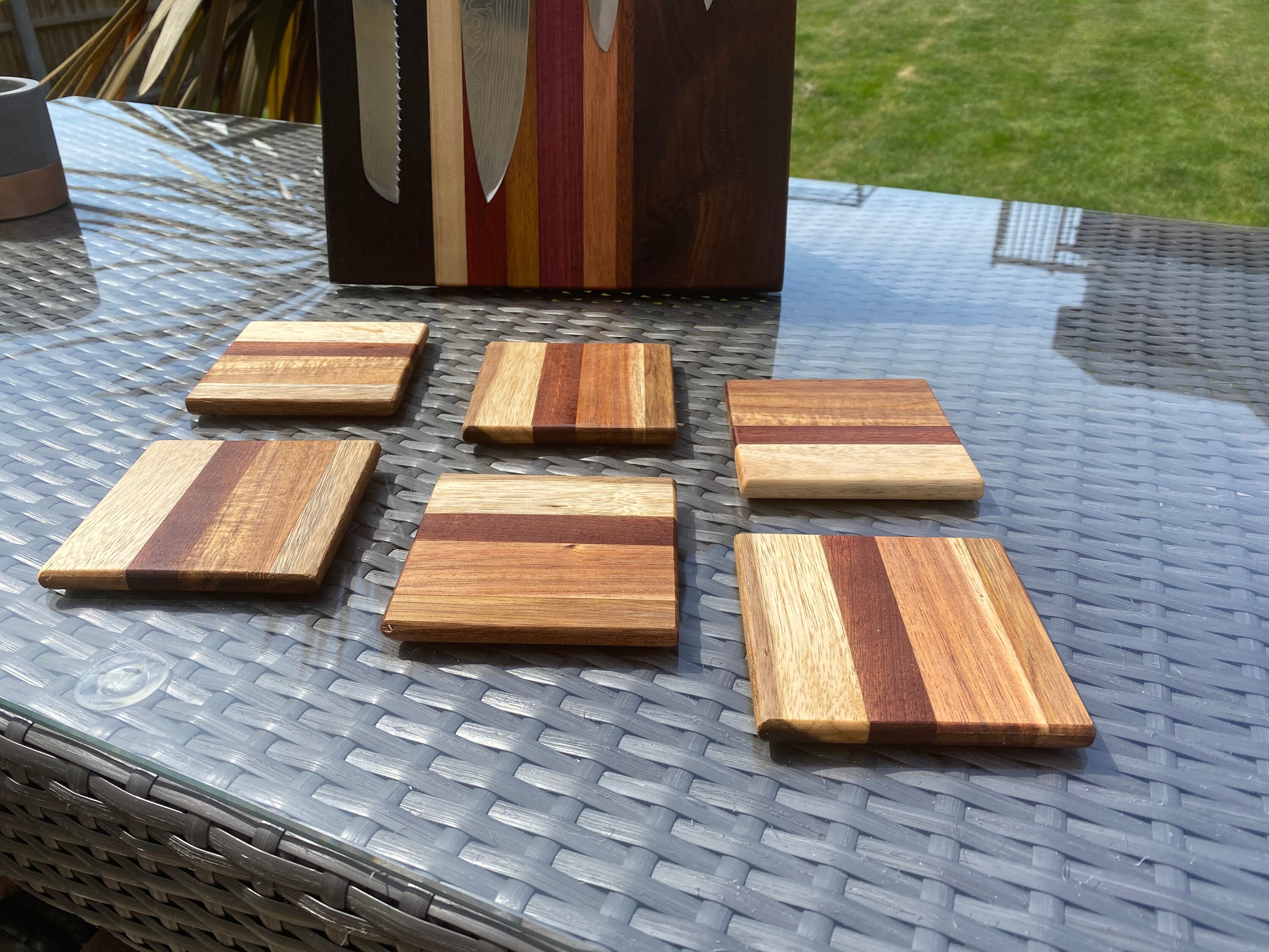 Hardwood Coasters Etsy
