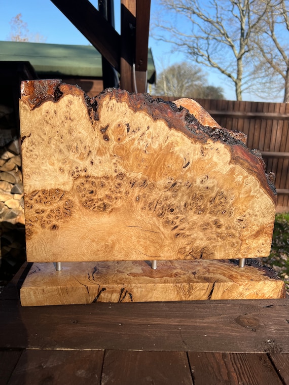Magnetic Knife Block Burr Oak