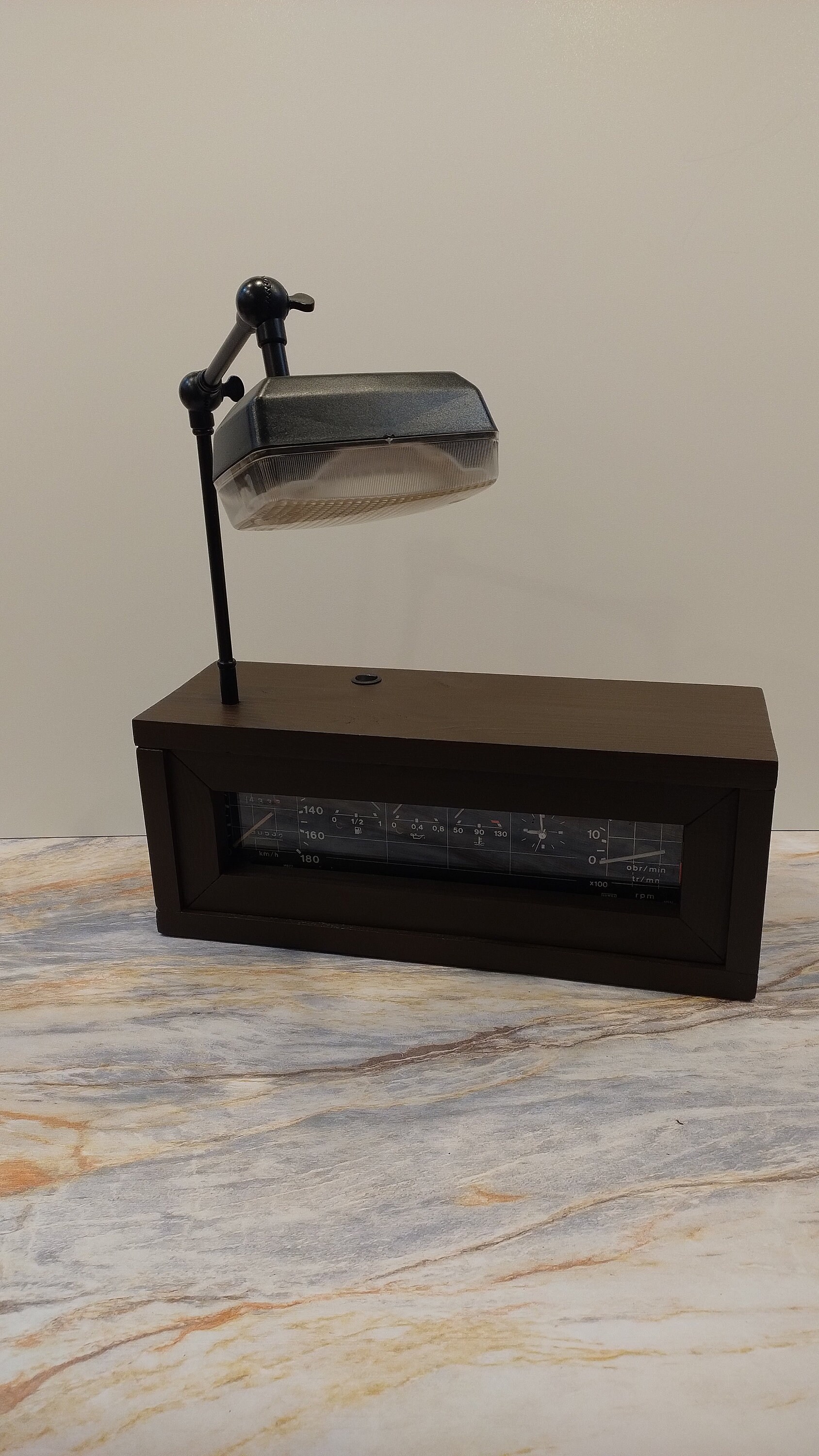 Amazing Wooden Desk Lamp, Clock, LED, Unique Table Decoration, Original ...