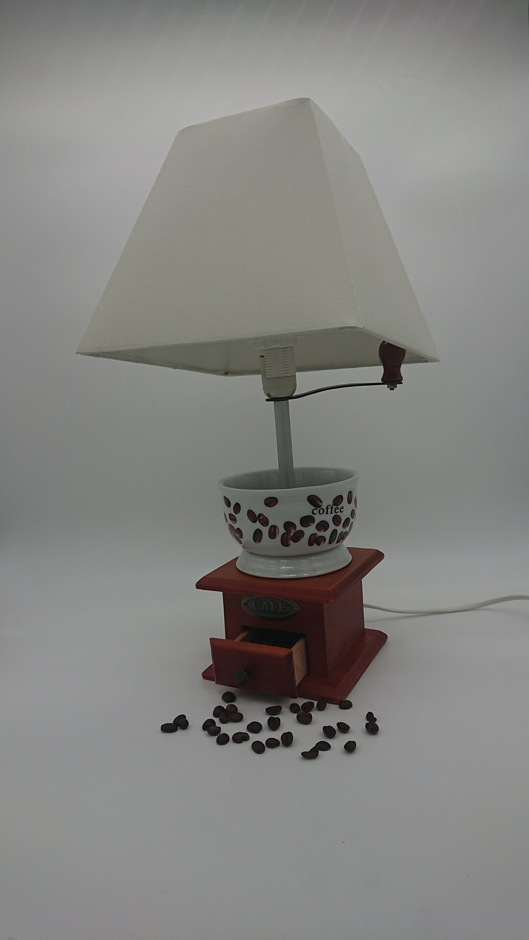 Coffee Grinder Table Lamp Unique Lamp Bedside Lamp Coffee Etsy